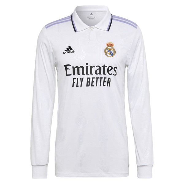 Camiseta Real Madrid Primera equipo ML 2022 Blanco